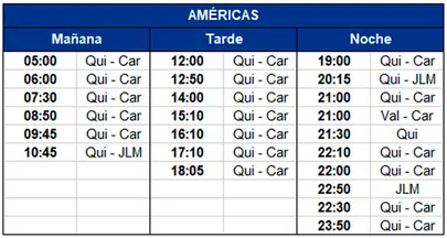 transportes Ecuador Av. Americas transportes Ecuador Av. Americas
